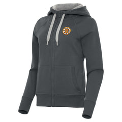 Boston Bruins Antigua Women's Victory Full-Zip Hoodie - Charcoal | NHL online