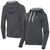 St. Louis Blues Antigua Women's Victory Full-Zip Hoodie - Charcoal | NHL Lifestyle