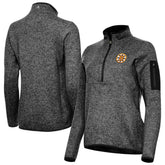 Boston Bruins Antigua Women's Fortune Half-Zip Pullover - Heather Black | NHL near me