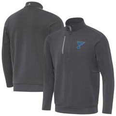 St. Louis Blues Antigua Generation Quarter-Zip Pullover Top - Pewter | NHL discount