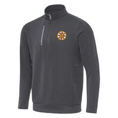 Boston Bruins Antigua Generation Quarter-Zip Pullover Top - Pewter | NHL discount