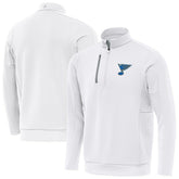 St. Louis Blues Antigua Generation Quarter-Zip Pullover Top - White | NHL online