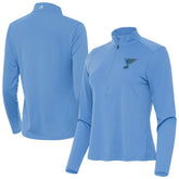 St. Louis Blues Antigua Women's Tribute Half-Zip Pullover - Blue | NHL near me