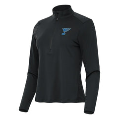 St. Louis Blues Antigua Women's Tribute Half-Zip Pullover - Gray | NHL near me