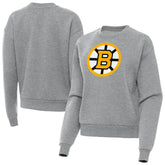 Boston Bruins Antigua Women's Victory Pullover Sweatshirt - Heather Gray | NHL Clearance