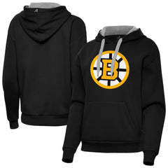 Boston Bruins Antigua Women's Victory Pullover Hoodie - Black | NHL online
