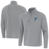 St. Louis Blues Antigua Insider Quarter-Zip Pullover - Gray | NHL Clearance