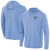 St. Louis Blues Antigua Tidy Quarter-Zip Hoodie - Heather Blue | NHL on sale