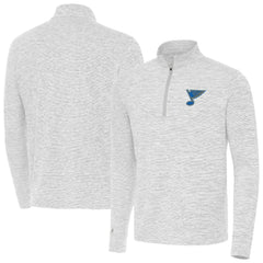 St. Louis Blues Antigua Cause Quarter-Zip Jacket - Gray | NHL on sale