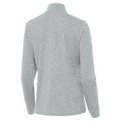 Boston Bruins Antigua Mentor Long Sleeve Quarter-Zip Mock Polo - Heather Gray | NHL near me