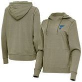 St. Louis Blues Antigua Women's Justice Pullover Hoodie - Olive | NHL sale