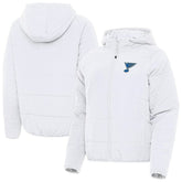 St. Louis Blues Antigua Women's Raglan Universe Full-Zip Hooded Jacket - White | NHL on sale