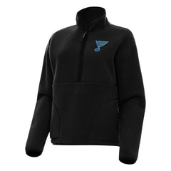 St. Louis Blues Antigua Women's Figure Half-Zip Pullover - Black | NHL discount