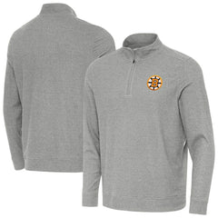 Boston Bruins Antigua Subtle Quarter-Zip Sweatshirt - Heather Gray | NHL sale