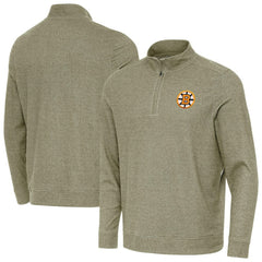 Boston Bruins Antigua Subtle Quarter-Zip Sweatshirt - Olive | NHL discount