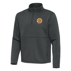 Boston Bruins Antigua Twist Quarter-Zip Pullover Jacket - Pewter | NHL sale