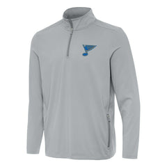 St. Louis Blues Antigua Perilous Quarter-Zip Sweatshirt - Gray | NHL online