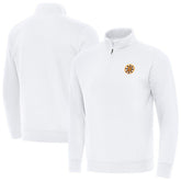 Boston Bruins Antigua Victory Quarter-Zip Pullover Top - White | NHL discount