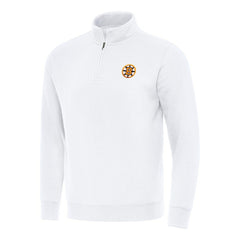 Boston Bruins Antigua Victory Quarter-Zip Pullover Top - White | NHL discount