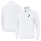 St. Louis Blues Antigua Victory Quarter-Zip Pullover Top - White | NHL online