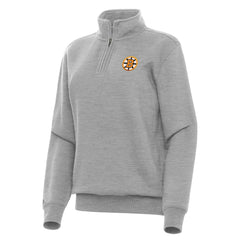 Boston Bruins Antigua Women's Victory Quarter-Zip Pullover Top - Heather Gray | NHL near me