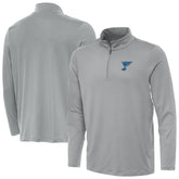 St. Louis Blues Antigua Reprocess Quarter-Zip Pullover - Gray | NHL Clearance