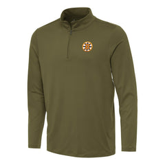 Boston Bruins Antigua Reprocess Quarter-Zip Pullover - Olive | NHL discount