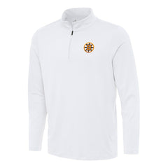 Boston Bruins Antigua Reprocess Quarter-Zip Pullover - White | NHL on sale