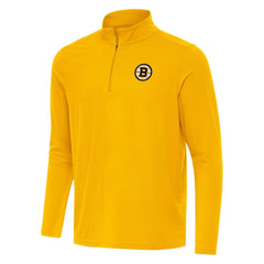 Boston Bruins Antigua Intent Quarter-Zip Top - Gold | NHL on sale