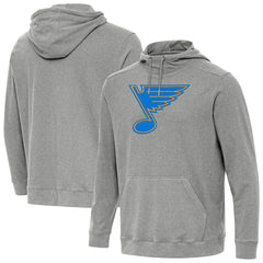 St. Louis Blues Antigua Cloud Pullover Hoodie - Heather Black | NHL sale