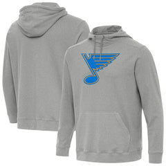 St. Louis Blues Antigua Cloud Pullover Hoodie - Heather Gray | NHL discount