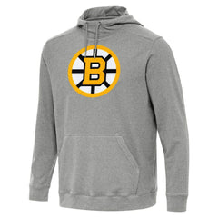 Boston Bruins Antigua Cloud Pullover Hoodie - Heather Black | NHL near me