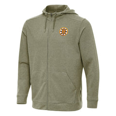 Boston Bruins Antigua Effortless Full-Zip Hoodie - Olive | NHL sale