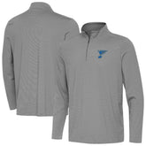 St. Louis Blues Antigua Twine Quarter-Zip Pullover - Black | NHL Lifestyle
