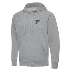 St. Louis Blues Antigua Victory Full-Zip Hoodie - Heather Gray | NHL sale