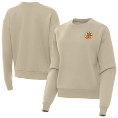 Boston Bruins Antigua Women's Victory Pullover Sweatshirt - Khaki | NHL Clearance