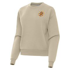 Boston Bruins Antigua Women's Victory Pullover Sweatshirt - Olive | NHL on sale
