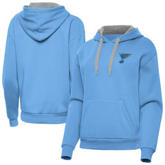 St. Louis Blues Antigua Women's Victory Pullover Hoodie - Blue | NHL near me