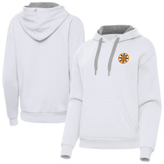 Boston Bruins Antigua Women's Victory Pullover Hoodie - White | NHL online