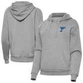 St. Louis Blues Antigua Women's Victory Pullover Hoodie - Heather Gray | NHL discount