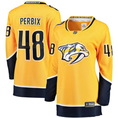 Nick Perbix Nashville Predators Fanatics Women's Home Breakaway Jersey - Gold | Fanatics Clearance
