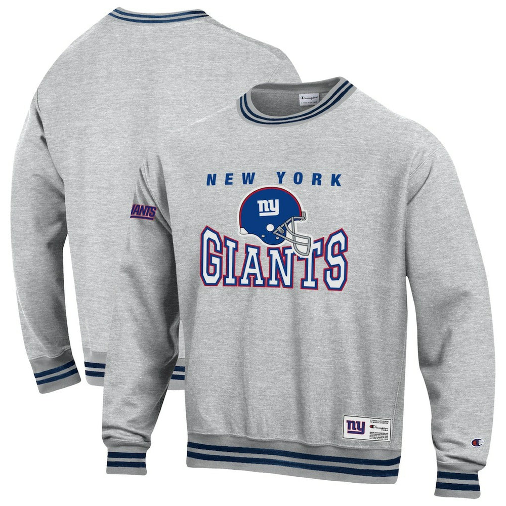 New York Giants Champion Reverse Weave Fleece Sweatshirt - Heather Gray - NFL