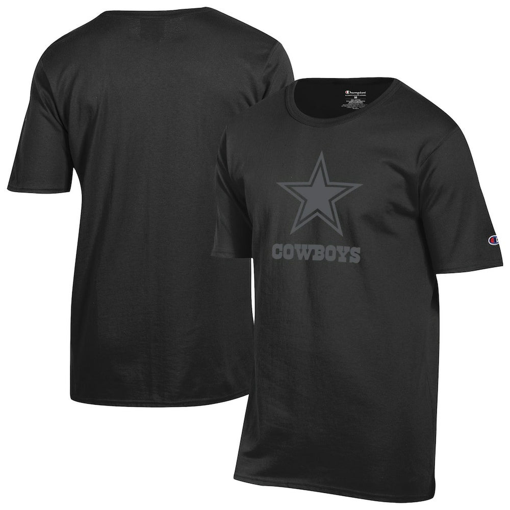 Dallas Cowboys Champion Tonal Logo T-Shirt - Black - NFL