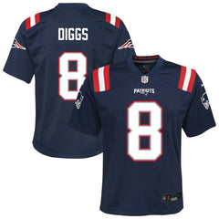 Stefon Diggs New England Patriots Youth Team Game Jersey - Navy - Nike