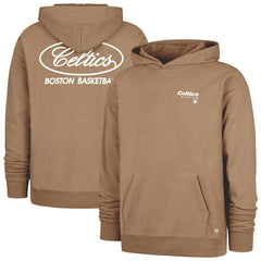 47 brand Boston Celtics '47 Triple Double Foundation Premium Hoodie Sweatshirt Khaki
