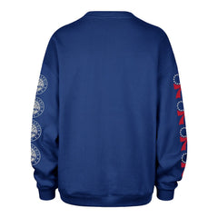 47 brand Philadelphia 76ers '47 Women's Go Big Oversized Sweatshirt Royal