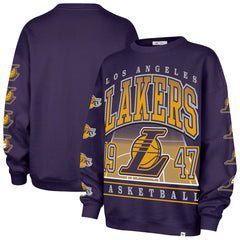 47 brand Los Angeles Lakers '47 Women's Go Big Oversized Sweatshirt Purple