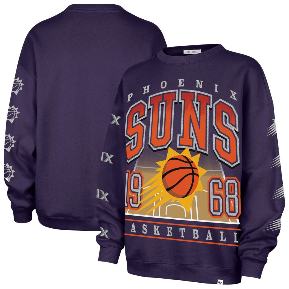 47 brand Phoenix Suns '47 Women's Go Big Oversized Sweatshirt Purple