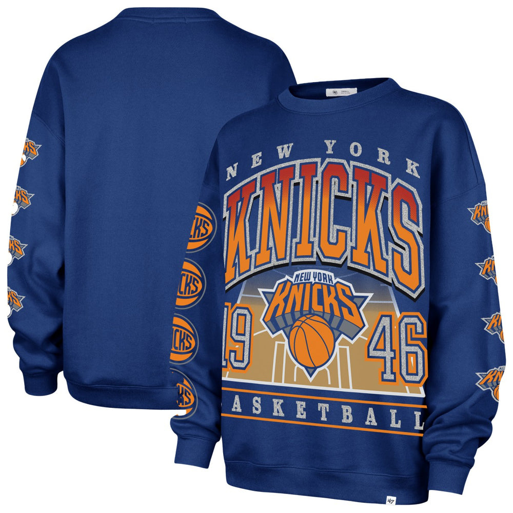 47 brand New York Knicks '47 Women's Go Big Oversized Sweatshirt Blue