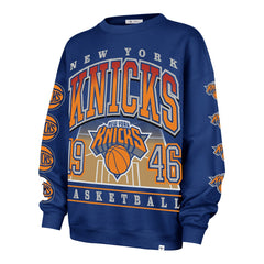 47 brand New York Knicks '47 Women's Go Big Oversized Sweatshirt Blue